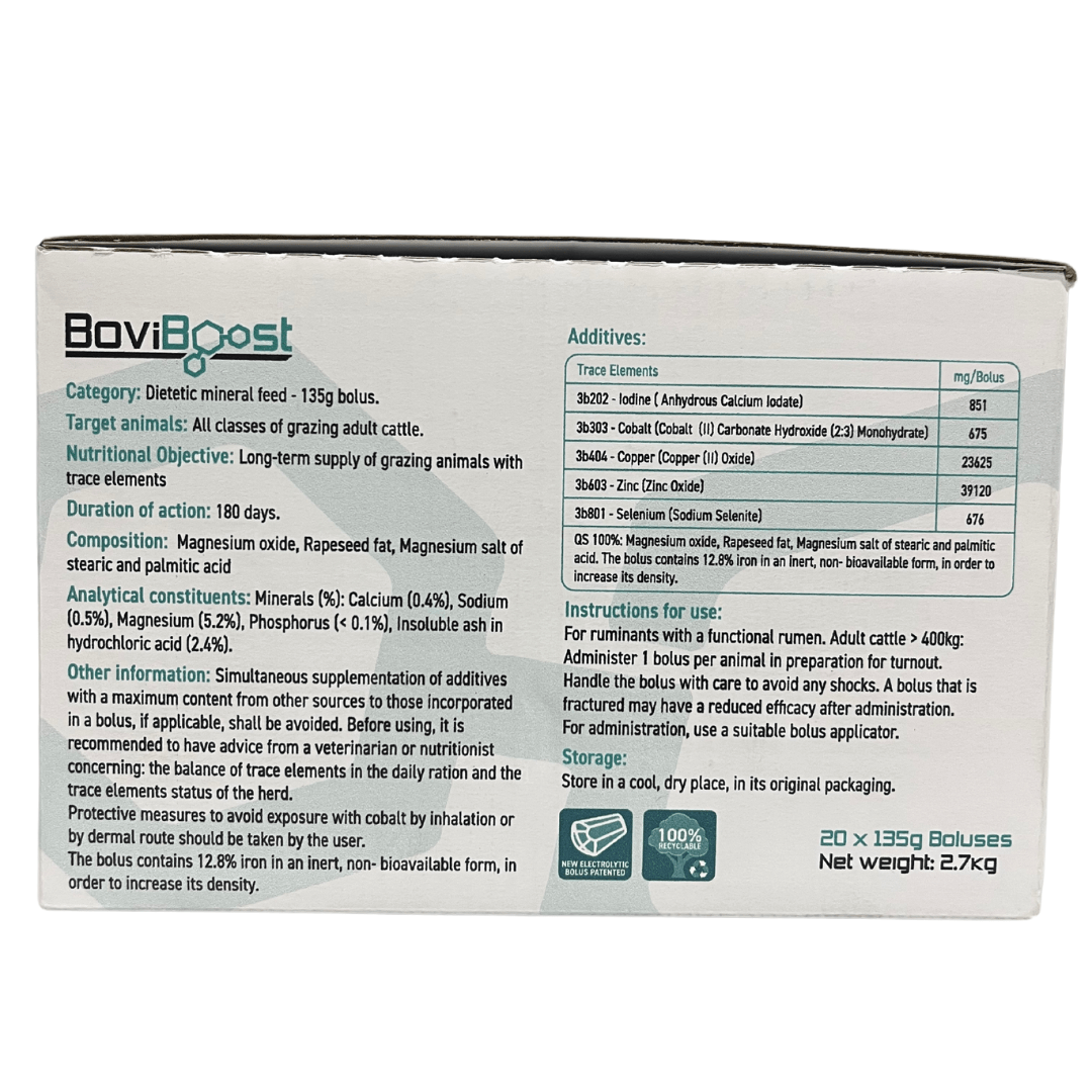 BoviBoost Bolus + Applicator – 20 Adult Applications per Box