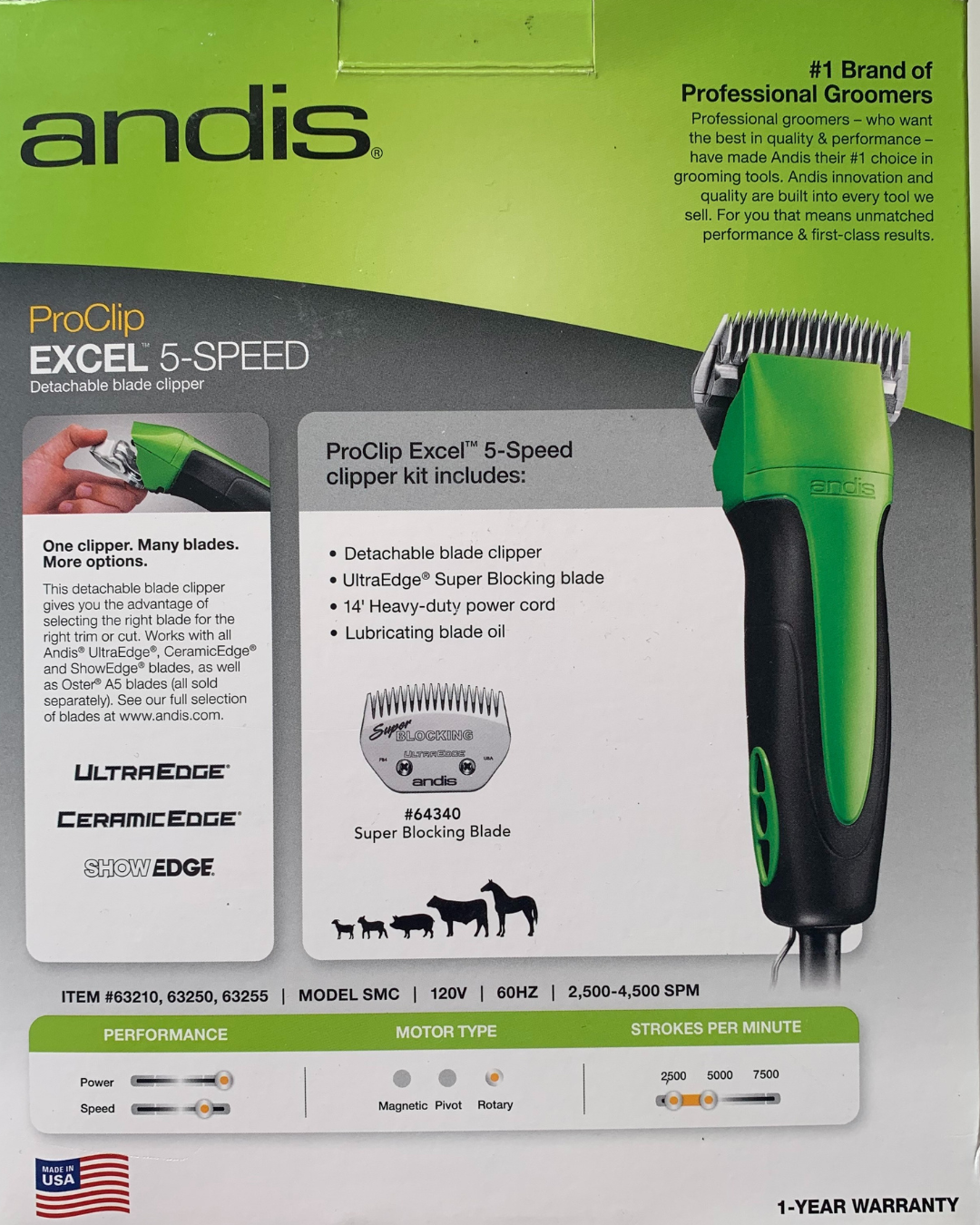 Andis ProClip 5 Speed Electric Clipper