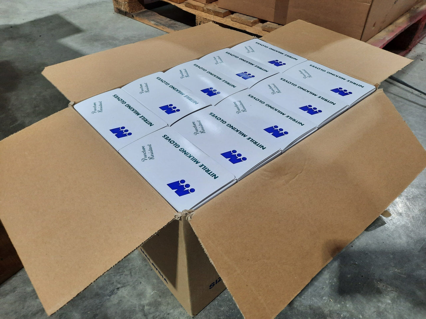 Nitrile Milking Gloves (10 Boxes of 100 Gloves)