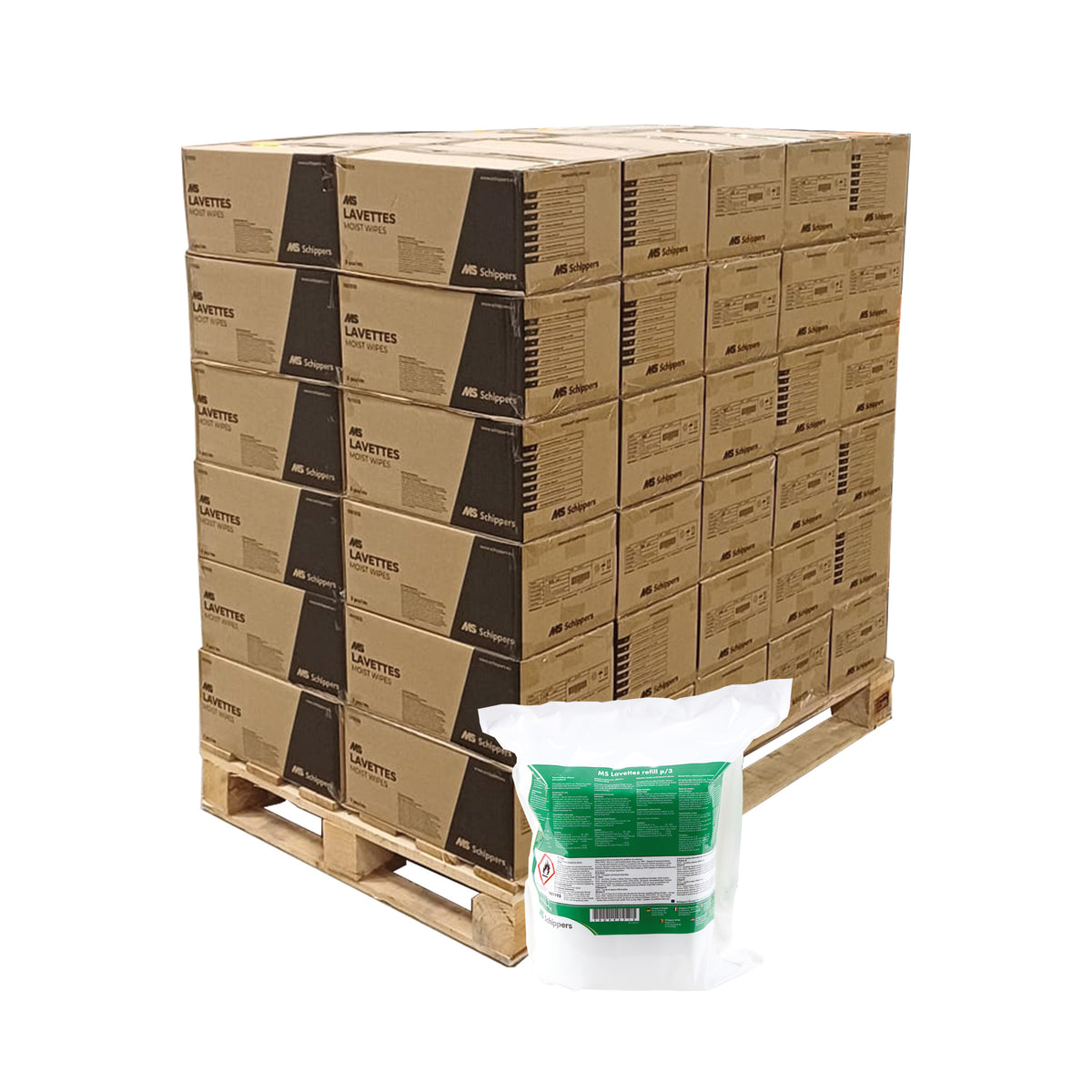 MS Lavettes moist wipes for dairy cows