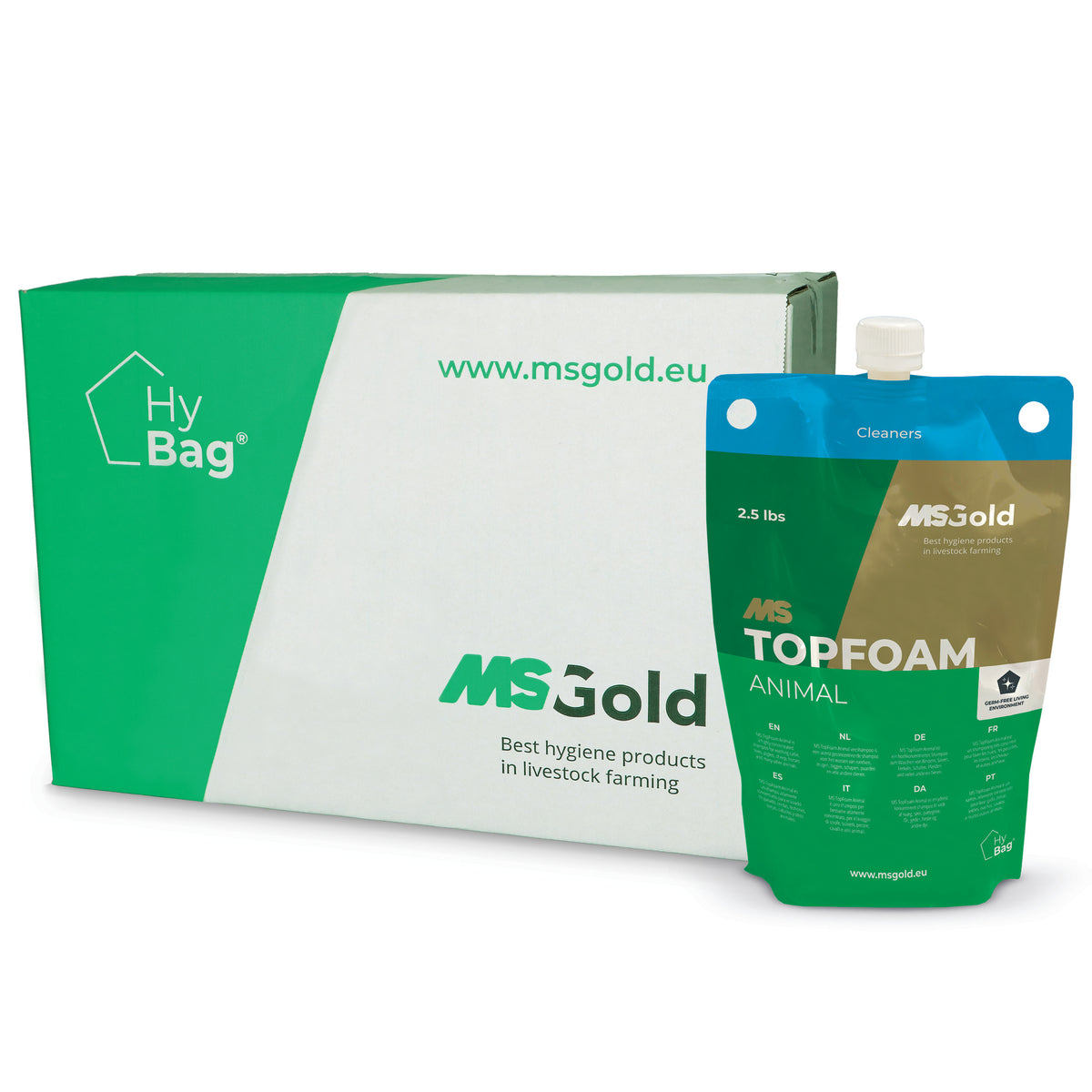 MS TopFoam Animal livestock shampoo HyBag 1.134kg