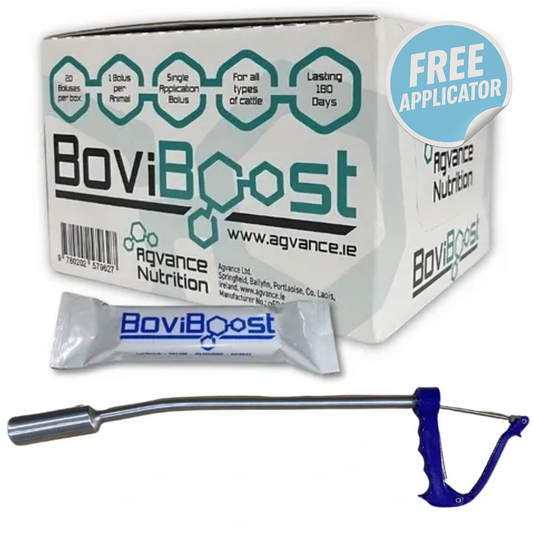 BoviBoost Bolus + Heavy Duty Applicator FREE – 20 Adult Applications per Box