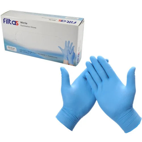 Filta Disposable Nitrile Glove Powder Free Blue - Box of 100