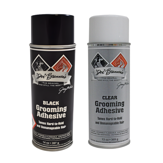 Doc Brannens Grooming Adhesive - Clear / Black