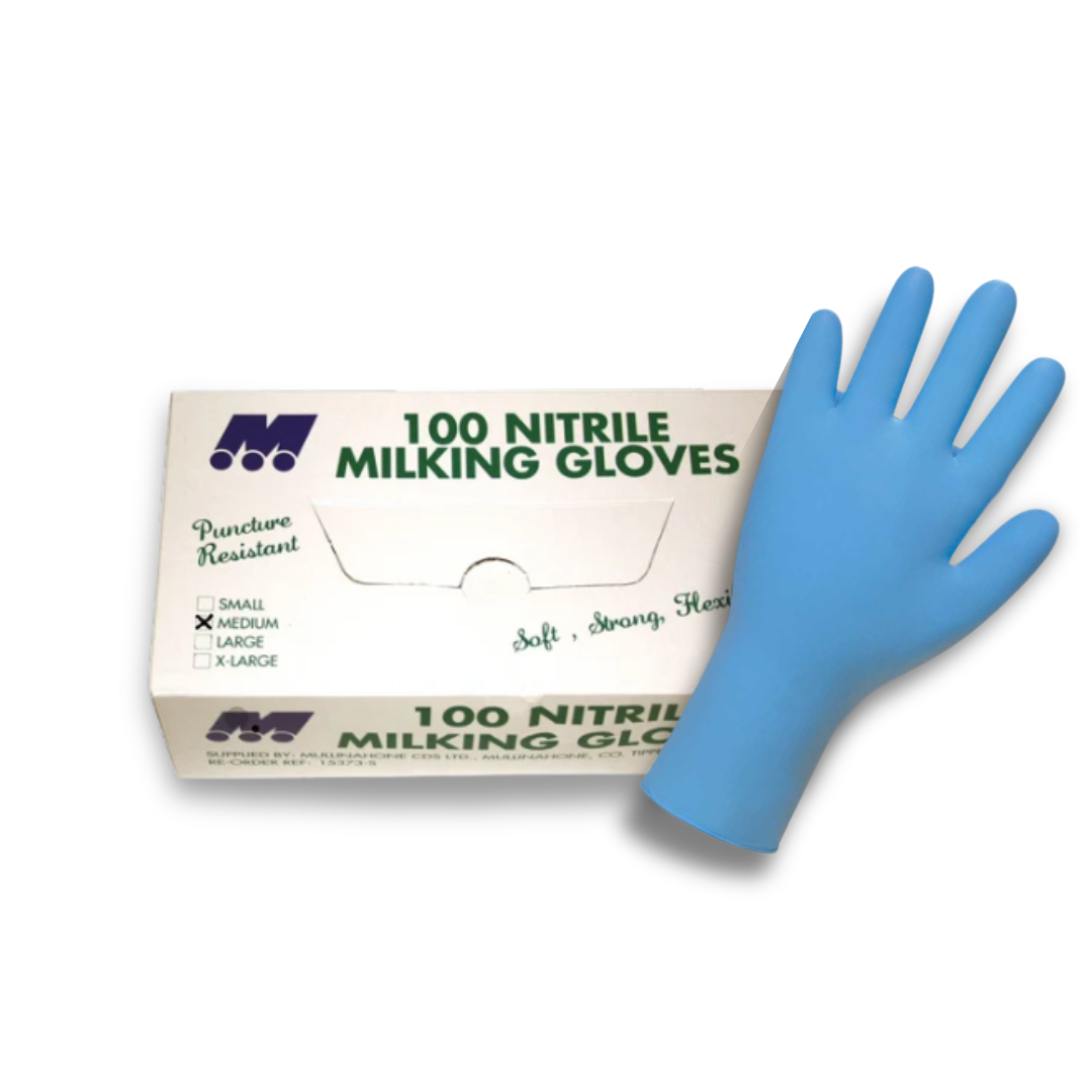 Mullinahone Nitrile Milking Gloves