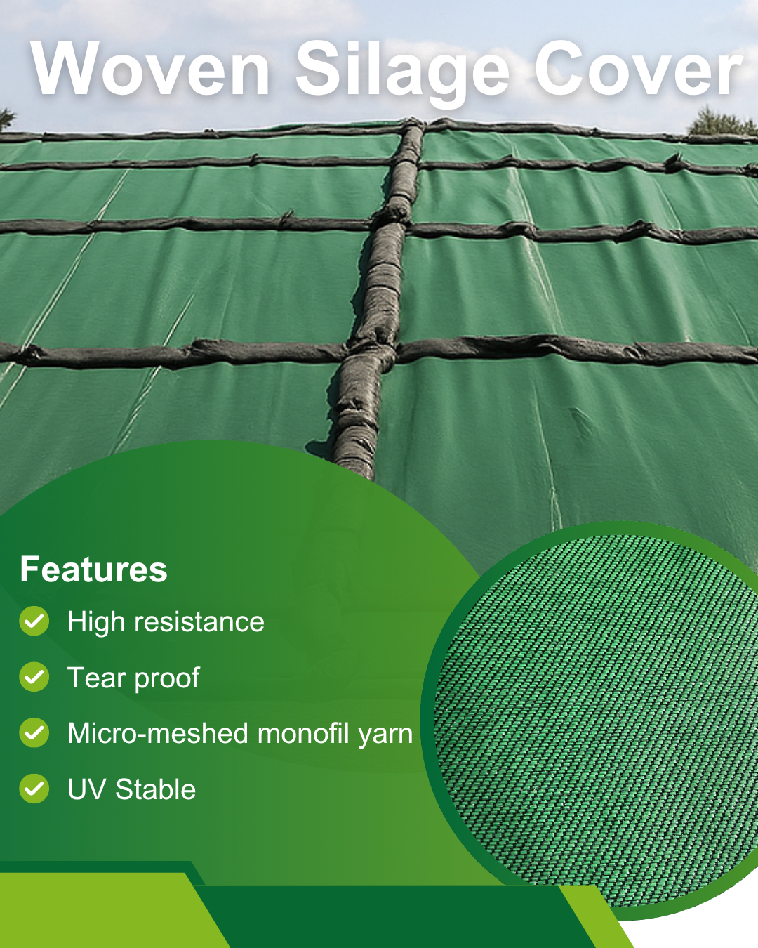 Woven Silage Covers – Long-Lasting Protection for Your Pit